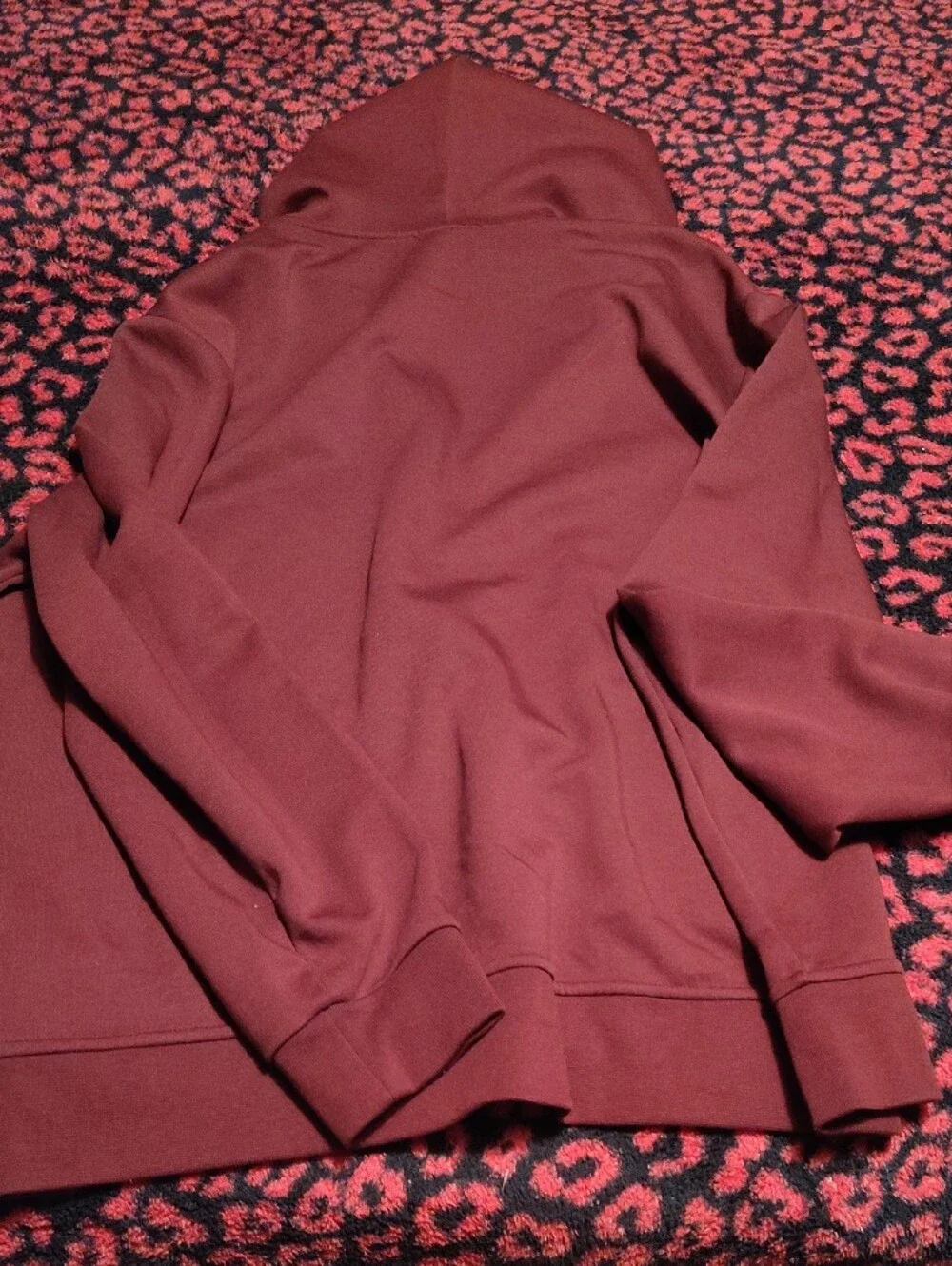 Ralph Lauren Men's Burgundy Full-Zip Hoodie